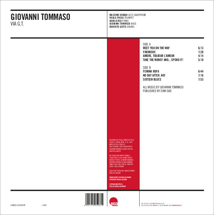 GIOVANNI TOMMASO- VIA G.T. (VINILE)