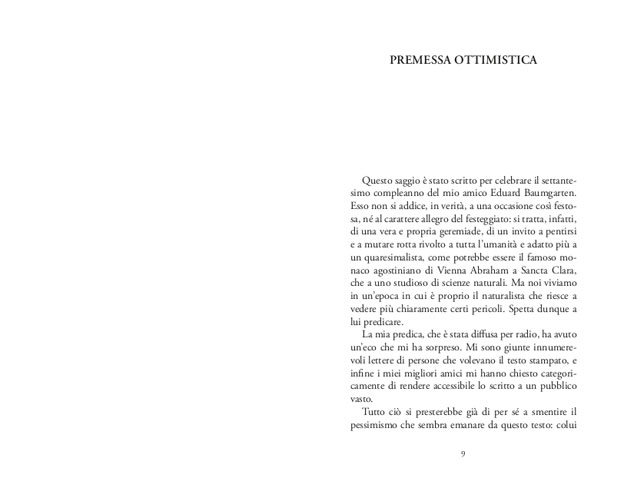 K. LORENZ: GLI OTTO PECCATI CAPITALI DELLA NOSTRA CIVILTÀ