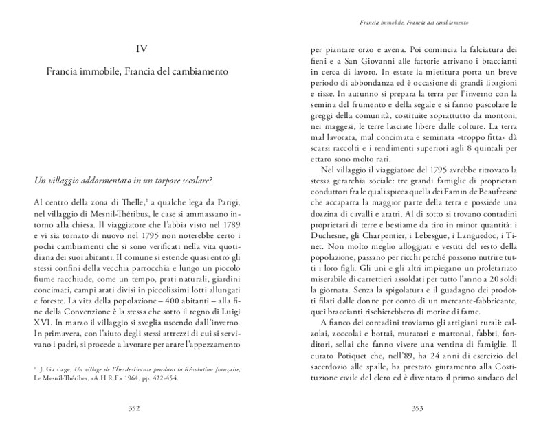 LA VITA QUOTIDIANA IN FRANCIA AL TEMPO DELLA RIVOLUZIONE (1789-1795)