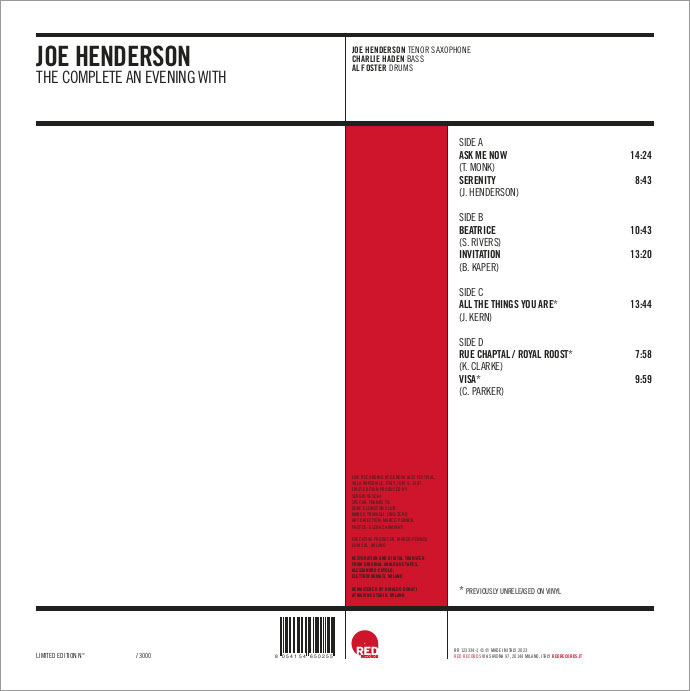 JOE HENDERSON - THE COMPLETE AN EVENING WITH (DOPPIO VINILE)