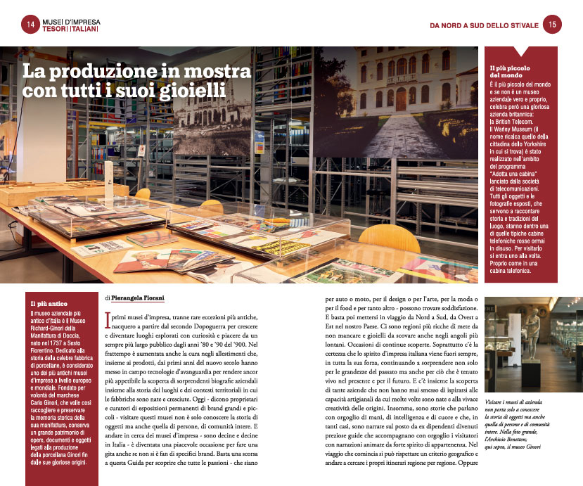 MUSEI D'IMPRESA. 176 TESORI NASCOSTI D’ITALIA