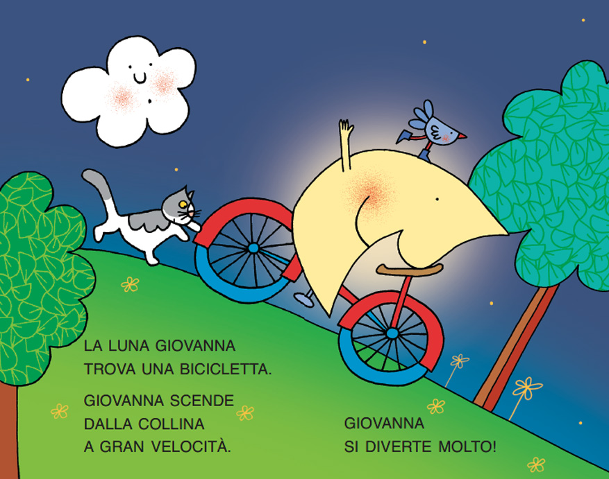 LA NUVOLA OLGA E LA LUNA IN BICICLETTA