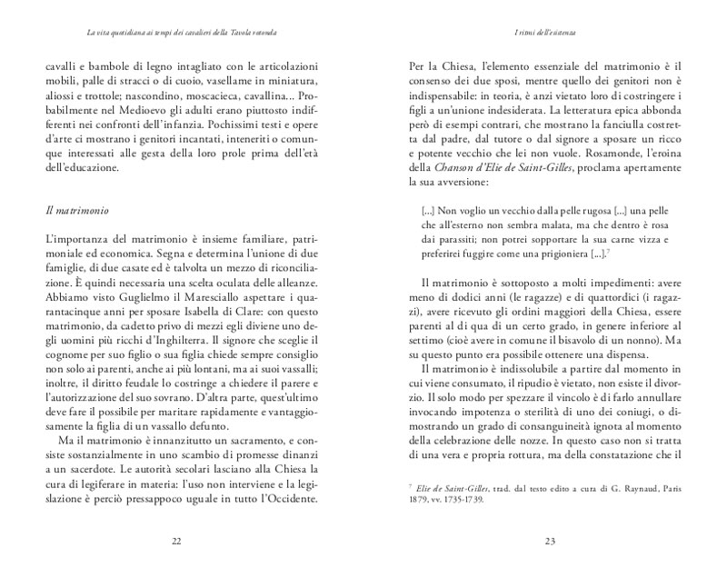 LA VITA QUOTIDIANA AI TEMPI DEI CAVALIERI DELLA TAVOLA ROTONDA