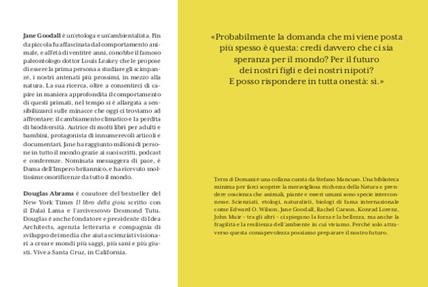 J. GOODALL E D. ABRAMS: IL LIBRO DELLA SPERANZA. MANUALE DI SOPRAVVIVENZA PER UN PIANETA IN PERICOLO