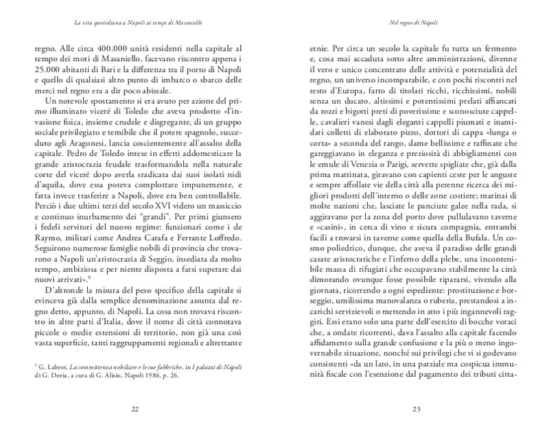  LA VITA QUOTIDIANA A NAPOLI AI TEMPI DI MASANIELLO 