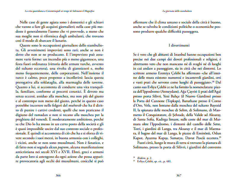 LA VITA QUOTIDIANA A COSTANTINOPOLI AI TEMPI DI SOLIMANO IL MAGNIFICO