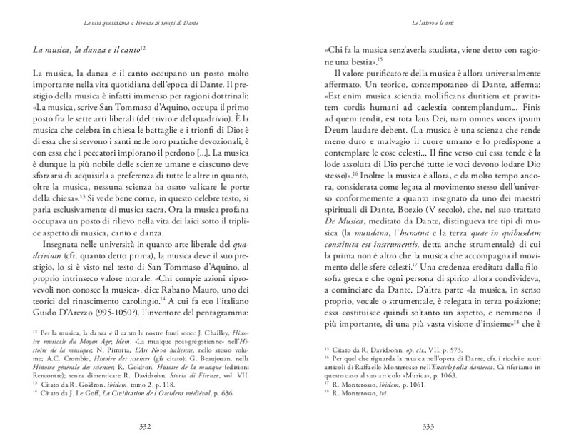 LA VITA QUOTIDIANA A FIRENZE AI TEMPI DI DANTE 