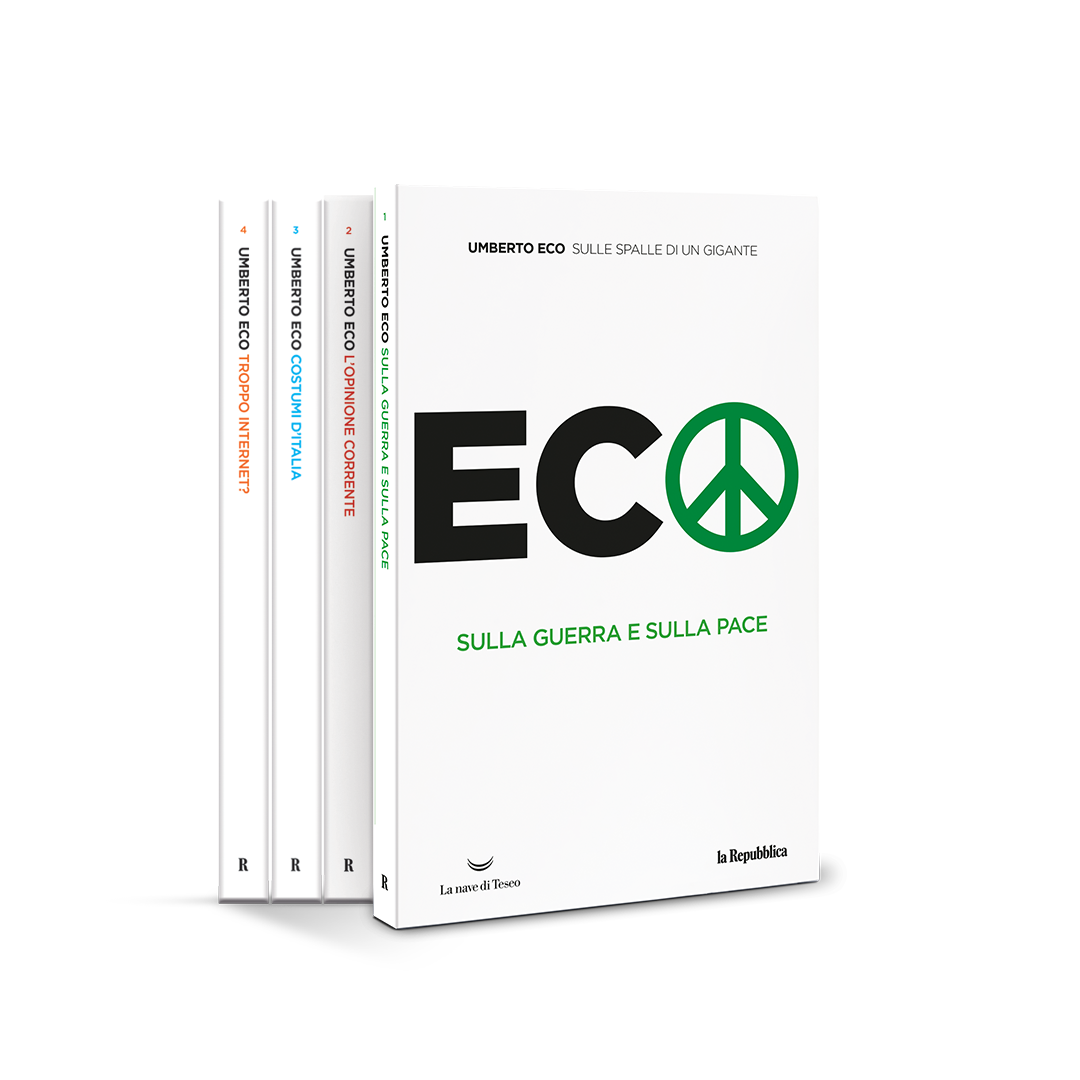 UMBERTO ECO. SULLE SPALLE DI UN GIGANTE. Collana composta da 4 volumi