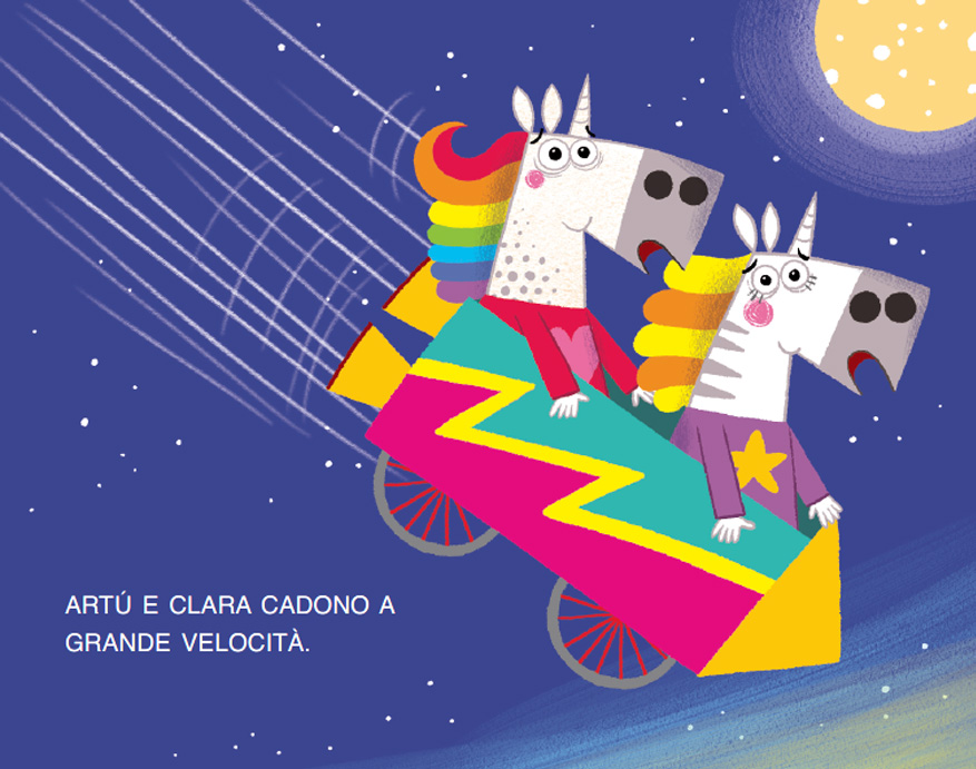 L'UNICORNO ARTÙ VA SULLA LUNA