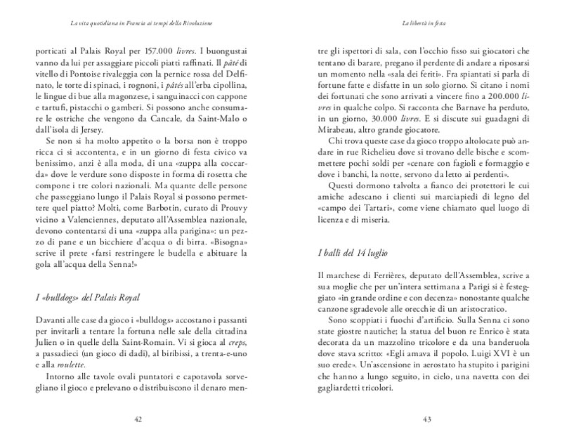 LA VITA QUOTIDIANA IN FRANCIA AL TEMPO DELLA RIVOLUZIONE (1789-1795)