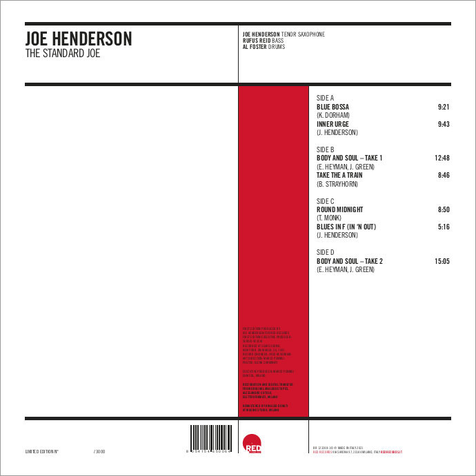 JOE HENDERSON- THE STANDARD JOE (VINILE)