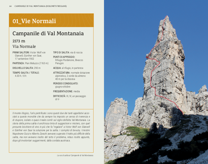 CAMPANILE DI VAL MONTANAIA (DOLOMITI FRIULANE)