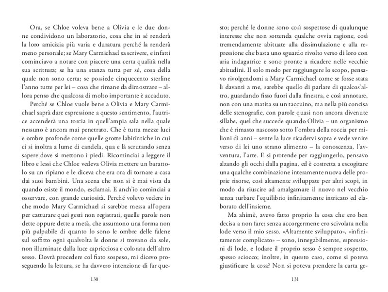 VIRGINIA WOOLF
: UNA STANZA TUTTA PER SÉ