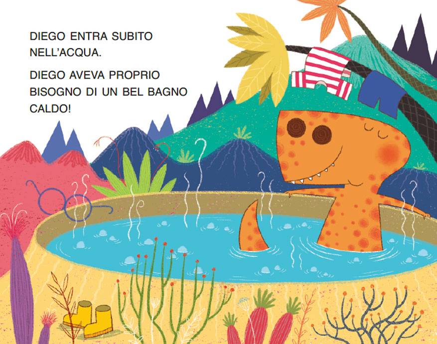 UN BAGNO CALDO PER DIEGO IL DINOSAURO
