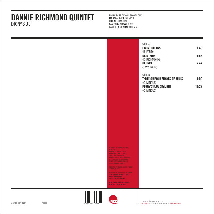 DANNIE RICHMOND- DIONYSIUS (VINILE)