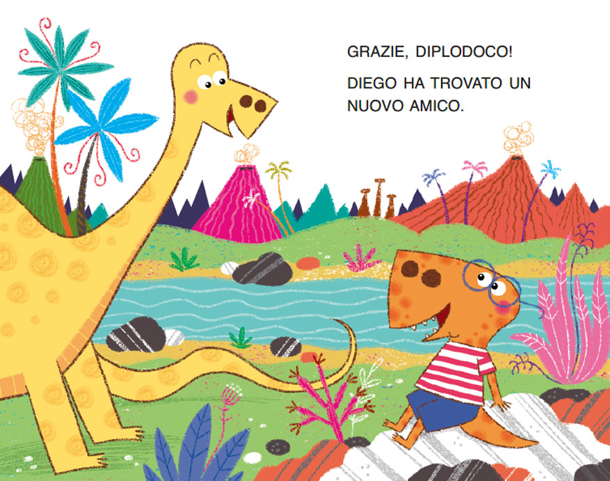 DIEGO IL DINOSAURO IN GITA SUL FIUME