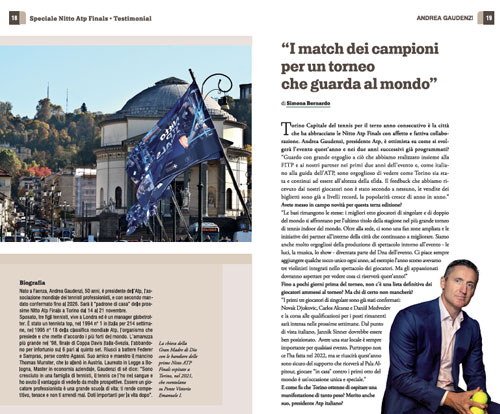 PIEMONTE. I TESORI DELL’UNESCO. SPECIALE NITTO ATP FINALS