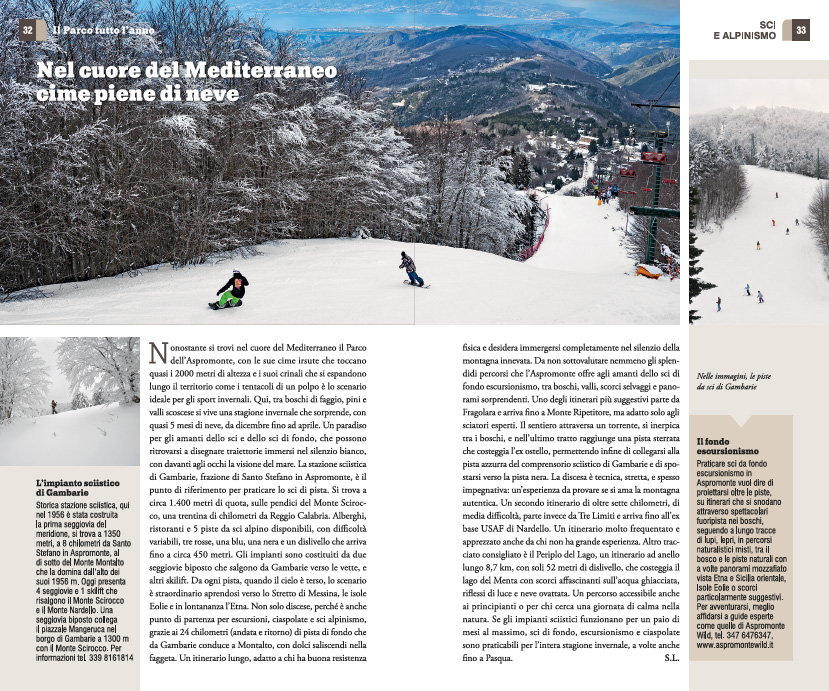 PARCO NAZIONALE DELL'ASPROMONTE. NATURA, TESORI E SAPORI