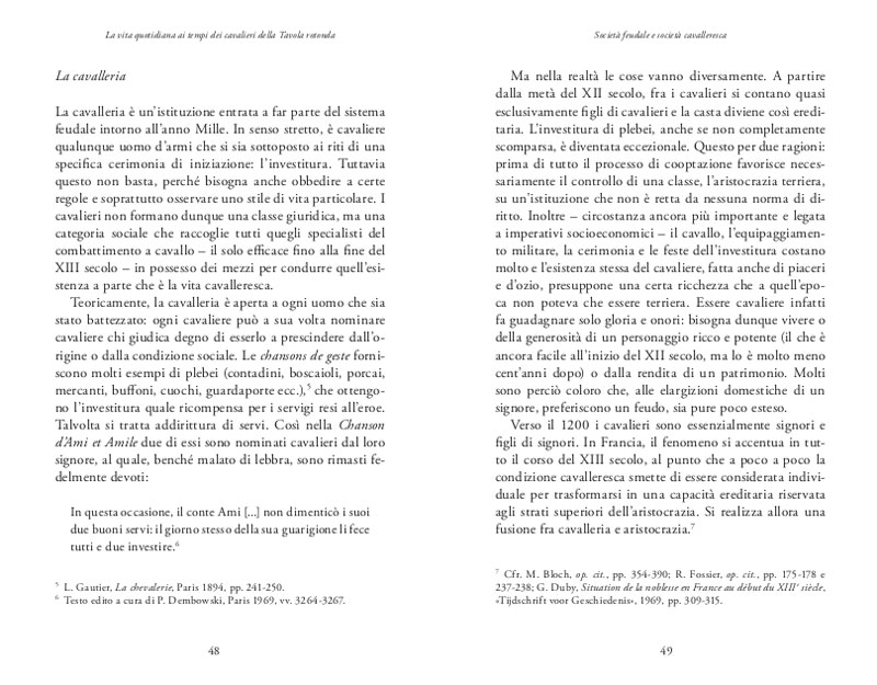 LA VITA QUOTIDIANA AI TEMPI DEI CAVALIERI DELLA TAVOLA ROTONDA