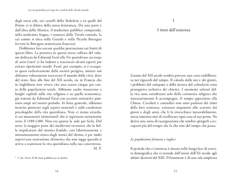 LA VITA QUOTIDIANA AI TEMPI DEI CAVALIERI DELLA TAVOLA ROTONDA