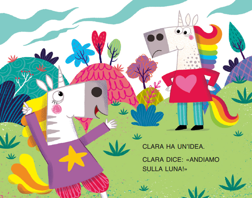 L'UNICORNO ARTÙ VA SULLA LUNA
