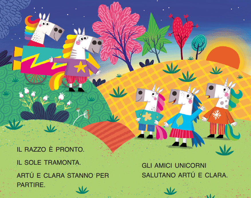 L'UNICORNO ARTÙ VA SULLA LUNA