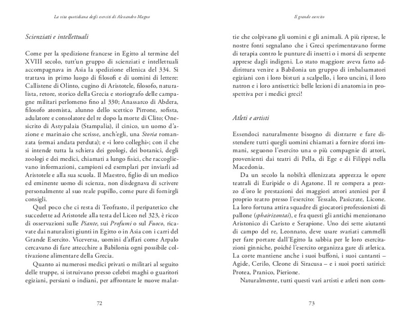 LA VITA QUOTIDIANA DEGLI ESERCITI DI ALESSANDRO MAGNO 