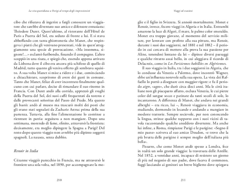 LA VITA QUOTIDIANA A PARIGI AL TEMPO DEGLI IMPRESSIONISTI 