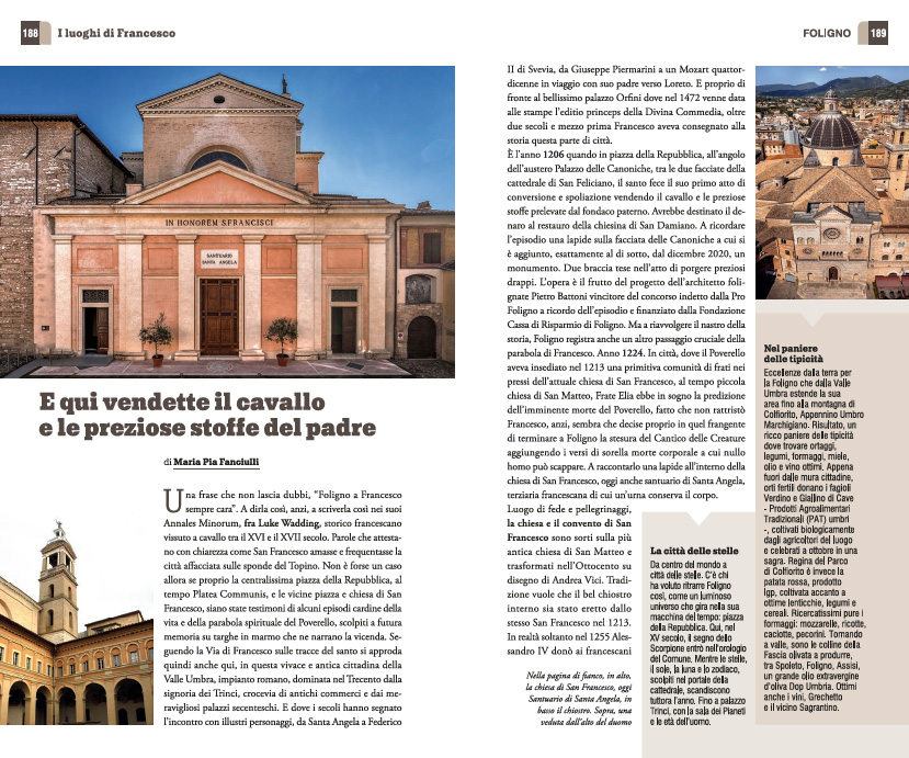 FRANCESCO. UMBRIA, TOSCANA, LAZIO, MARCHE I LUOGHI DEL SANTO 800 ANNI DOPO