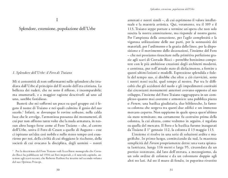 LA VITA QUOTIDIANA A ROMA ALL'APOGEO DELL'IMPERO