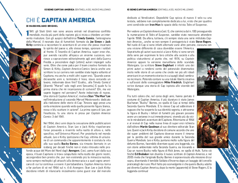 IO SONO CAPITAN AMERICA • SENTINELLA DEL NUOVO MILLENNIO 